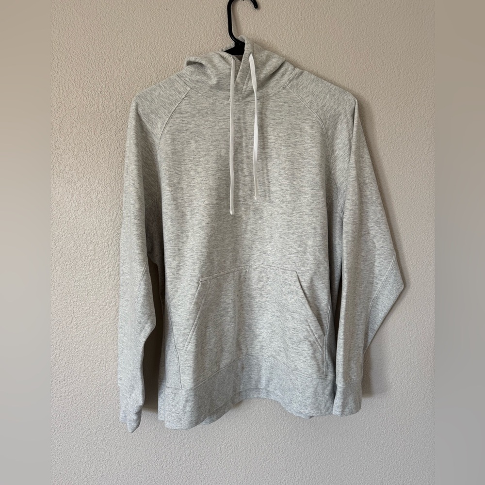 Eddie Bauer Hoodie Women’s Medium Gray Pullover Sweatshirt Kangaroo Pocket